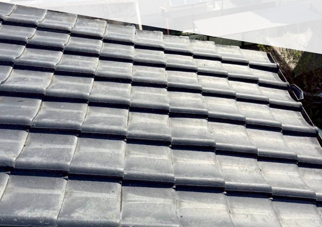 葺き直し工事　瓦復旧後